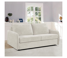 LESTER Καναπές - Κρεβάτι, Ύφασμα Μπεζ
