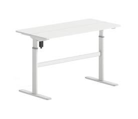 LEVEL Γραφείο Η/Υ Ηλεκτρικό Ρυθμιζόμενο, Πολλαπλών επιλογών ύψους, Άσπρο