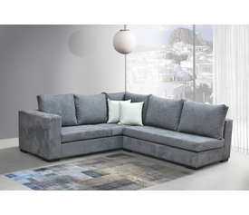 Χειροποίητος Καναπές Ελληνικής Κατασκευής Γωνιακός Γκρι SFA 230x240x90cm ΛΗΤΩ