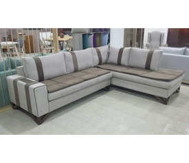 ΚΑΝΑΠΕΣ ΓΩΝΙΑ  LOVE II 280X220X90 ΓΚΡΙ