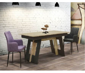 Luna Τραπέζι Ξύλινο Επεκτεινόμενο Ελληνικής Κατασκευής 170x90+50xH75cm