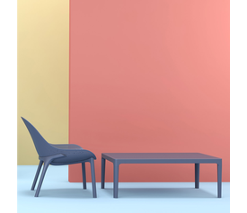 SKY DARK GREY 100Χ60Χ40εκ. ΤΡΑΠΕΖΙ ΠΟΛ/ΝΙΟΥ