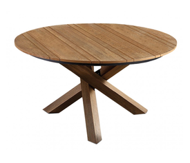 Maddox Τραπέζι Ροτόντα Ξύλινο Φ140x72cm