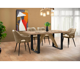 ΤΡΑΠΕΖΙ MAISON ΜΕΤΑΛΛΙΚΟΣ ΣΚΕΛΕΤΟΣ 200X100X75 ΕΛΛΗΝΙΚΗΣ ΚΑΤΑΣΚΕΥΗΣ LNA