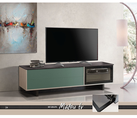 Malou Έπιπλο Τηλεόρασης Ξύλινο Ελληνικής Κατασκευής 180x40xH50cm