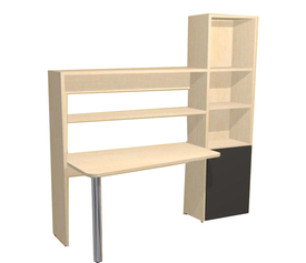 Παιδικο γραφείο βιβλιοθήκη AFS DALI-FOCUS απο Ελληνική Μελαμίνη 168 μήκος 195 ύψος 74 βάθος