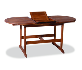 Οβάλ Επεκτεινόμενο τραπέζι Acacia 120+40=160 x 70 x 75cm