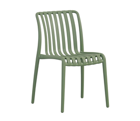 MODA-H Καρέκλα Στοιβαζόμενη, PP - UV Protection, Απόχρωση Πράσινο
