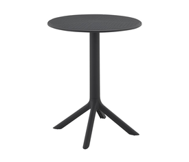 MODA-H Τραπέζι Κήπου - Βεράντας, PP - UV Protection, Απόχρωση Ανθρακί