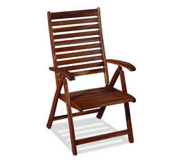Ξύλινη Ψηλόπλατη Πτυσσόμενη Πολυθρόνα 5 Θέσεων ,Acacia Wood