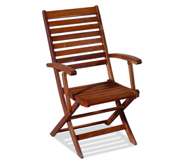 Ξύλινη Πτυσσόμενη Πολυθρόνα Χαμηλής Πλάτης Χωρίς Θέσεις Acacia Wood