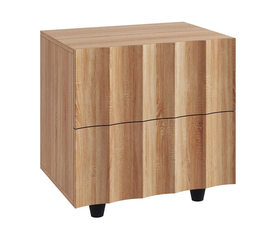 MOTION Κομοδίνο με 2 Συρτάρια, Απόχρωση Φυσικό