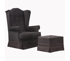 μπερζέρα με σκαμπό ελληνικής κατασκευής 80X90XH113 ΕΝΧ legs