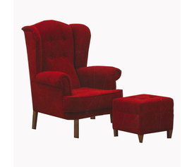 μπερζέρα με σκαμπό ελληνικής κατασκευής ΕΝΧ nlegs 80X90XH113