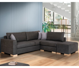 Νάξος Πολυμορφικός Καναπές Γωνία 240x180+60x95cm