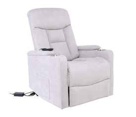 NANCY Lift-Relax Πολυθρόνα Σαλονιού - Καθιστικού, Ύφασμα Αν.Γκρι (ηλεκτρική ανάκληση)