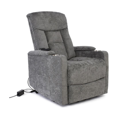NANCY Lift-Relax Πολυθρόνα Σαλονιού - Καθιστικού, Ύφασμα Σκ.Γκρι (ηλεκτρική ανάκληση)