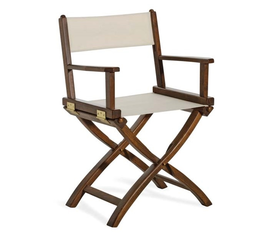 Ναυτική Πολυθρόνα Σκηνοθέτη Ελληνικής Κατασκευής Οξιά / Ύφασμα Επιλογής 59x45xH49/89cm