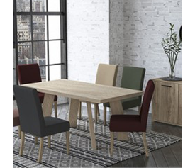 BONDI-CITY ΤΡΑΠΕΖΙ SONOMA ΣΚΟΥΡΟ 180x90x75