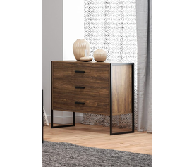 KPS/ ΤΟΥΑΛΕΤΑ  ΔΟΥΚΑΣ 3 ΣΥΡΤΑΡΙΑ ΞΥΛΟ ΜΕΤΑΛΛΟ 90x76x40 ΚΑΡΥΔΙ