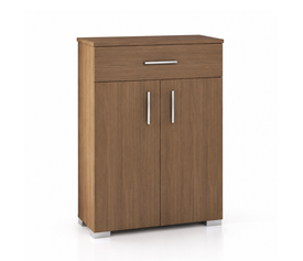 No20 Two-Door Shoe Cabinet with 1 Drawer 60x33x92cm