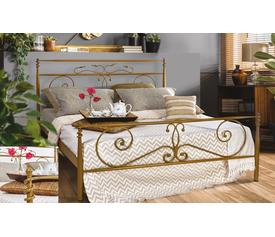 Metal Bed No72 White 150/160