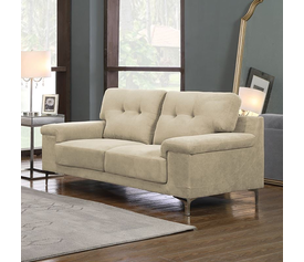 NOTE Kαναπές Σαλονιού - Καθιστικού 2Θέσιος, Ύφασμα Water Repellent Μπεζ