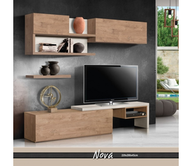 NOVA Σύνθεση Σαλονιού Ελληνικής Κατασκευής 3 Τεμαχίων 220x45x200cm