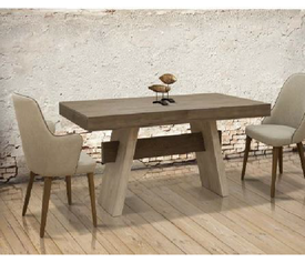 Palermo Τραπέζι Επεκτεινόμενο Ξύλινο Ελληνικής Κατασκευής 170x90+50+50x75cm