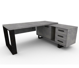 ΓΡΑΦΕΙΟ ΜΕ ΠΛΕΥΡΙΚΟ  ΕΠΑΓΓΕΛΜΑΤΙΚΟ ΜΕΛΑΜΙΝΗ  ΕΛΛΗΝΙΚΗΣ ΚΑΤΑΣΚΕΥΗΣ PLANET LNA 180*160*75