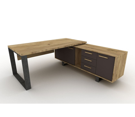 Διευθυντικό Γραφείο Γωνία Επαγγελματικό Ελληνικής Κατασκευής PLANET LNA 180/200x90x75