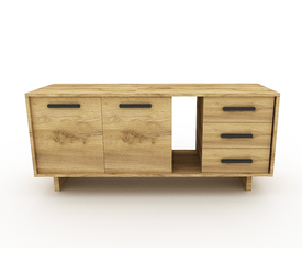 ΠΛΕΥΡΙΚΟ ΕΡΜΑΡΙΟ  TENTER ΞΥΛΙΝΟ ΜΕΛΑΜΙΝΗ ΕΛΛΗΝΙΚΗΣ ΚΑΤΑΣΚΕΥΗΣ 160x50x70cm LNA