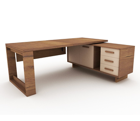 ΓΡΑΦΕΙΟ ΜΕ ΠΛΕΥΡΙΚΟ  ΕΠΑΓΓΕΛΜΑΤΙΚΟ ΞΥΛΙΝΟ ΜΕΛΑΜΙΝΗ ΕΛΛΗΝΙΚΗΣ ΚΑΤΑΣΚΕΥΗΣ TENTER LNA 200*160*75