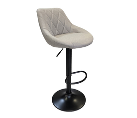 Pop Σκαμπό Μεταλλικό Με Αμορτισέρ Ανοιχτό Γκρι 47x49xH60-82 / 82-102cm