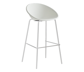 MONICA ΣΚΑΜΠΩ BAR ΠΟΛΥΠΡΟΠΥΛΕΝΙΟ ΛΕΥΚΟ 49Χ50Χ87cm