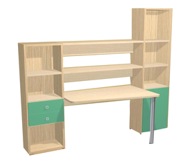 Παιδικό Γραφείο Βιβλκιοθήκη 210μήκος, 214υψος, 88βάθος απο Ελληνική Μελαμινη AFS DALI-FOCUS 213 