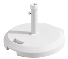 Λευκή Βάση Ομπρέλας 40Kgr Με Πλαστικό Κάλυμα ABS Φ55