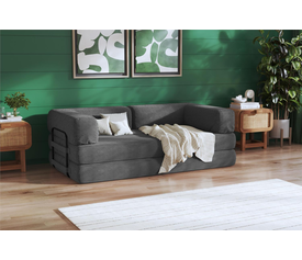 ΚΑΝΑΠΕΣ ΚΡΕΒΑΤΙ(PUPY) ΔΙΘΕΣΙΟΣ ΠΟΛΥΜΟΡΦΙΚΟΣ ΧΡΩΜΑ ΓΚΡΙ 90*200ΕΚ.