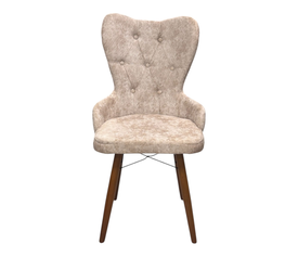 ΚΑΡΕΚΛΑ (QUEEN) ΤΡΑΠΕΖΑΡΙΑΣ ΜΠΕΖ ΜΕ ΞΥΛΙΝΑ ΠΟΔΙΑ Μ.49*Π.50*Υ.93ΕΚ