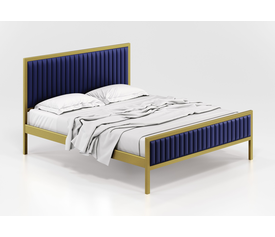 KPS/QUEEN BED EΛΛΗΝΙΚΗΣ ΚΑΤΑΣΚΕΥΗΣ ΜΕΤΑΛΛΟ&ΥΦΑΣΜΑ 150/160
