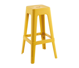 RELIX PP Σκαμπό BAR Στοιβαζόμενο, PP Απόχρωση Κροκί