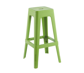 RELIX PP Σκαμπό BAR Στοιβαζόμενο, PP Απόχρωση Lime