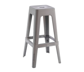 RELIX PP Σκαμπό BAR Στοιβαζόμενο, PP Απόχρωση Sand Beige