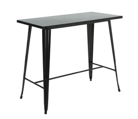 RELIX Τραπέζι Bar Μέταλλο Βαφή Μαύρο