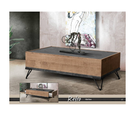 Retro Τραπεζάκι Σαλονιού Ελληνικής Κατασκευής 120x70x44cm