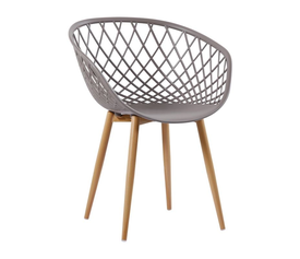 REX Πολυθρόνα-Pro Μέταλλο Βαφή Φυσικό, PP-UV Sand Beige