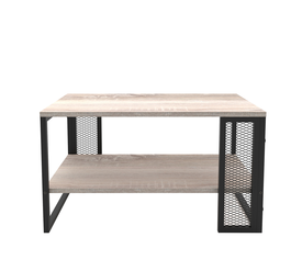 Τραπεζάκι Σαλονιού MELA Sonoma/Μαύρο Μελαμίνη/Μέταλλο 80.2x45x50.2cm