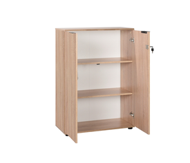 ΒΙΒΛΙΟΘΗΚΗ (RIO)Υλικό. Μοριοσανίδα με επένδυση μελαμίνης  Μ.72*Π.34*Υ.109 εκ ΦΥΣΙΚΟ