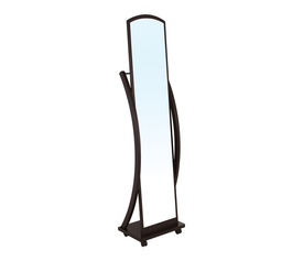 ROGER Καθρέπτης Δαπέδου Ξύλο, Απόχρωση Καρυδί