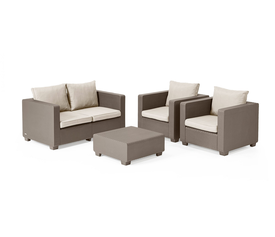 ΣΕΤ ΣΑΛΟΝΙ ΚΗΠΟΥ ΠΟΛΥΠΡΟΠΥΛΕΝΙΟΥ 4 ΤΕΜΑΧΙΩΝ ALLIBERT SALTA LOUNGE SET